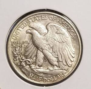 lot 69-B image: 1946 WALKING LIBERTY HALF DOLLAR