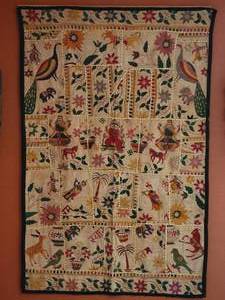 Middle Eastern Quilted Tapestry Wall Hanging