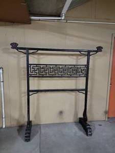 Carved Oriental Garment Rack