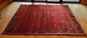 Gabbeh Style Wool Area Rug