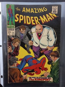 The Amazing Spiderman Comic #51 In The Clutches of The Kingpin