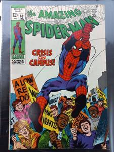 The Amazing Spiderman Comic #68 Crisis On Campus