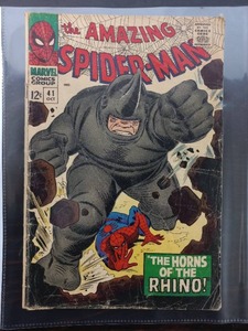 The Amazing Spiderman Comic #41 The Horns of The Rhino