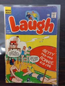 Archie Series Comic Issue Aug. No. 185 - Laugh