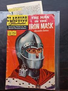 Classics Illustrated Comic Issue No. 54 - The Man In The Iron Mask By Alexandre Dumas