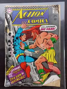 DC Action Comics Issue No. 351 June - Featuring Zha-Vam The Invincible