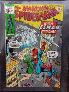 The Amazing Spider-Man Comic #92 Jan. - When IceMan Attacks