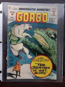 Charlton Publication Underwater Monster Gorgo - The Graveyard Of Lost Ships Comic