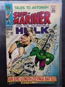 Sub-Mariner And The Incredible Hulk Comic Issue #100 Feb. - �22-Page Battle