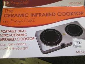 MegaChef Portable Dual Vitro-Cerami...