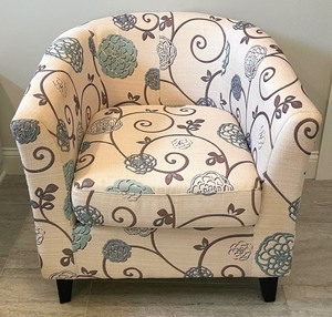 lot 54 image: Nobel House Home Furnishings Desmond Upholstered Swivel Accent Chair