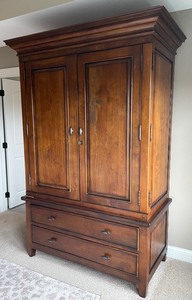 lot 53 image: Arhaus Furniture Armoire