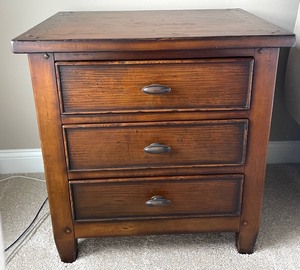 lot 52 image: Pair of Arhaus Furniture NightstandsSide Tables