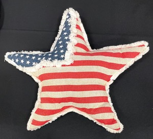 lot 89 image: Two Patriotic Star Accent Pillows