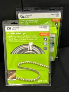lot 72 image: Two New Packages of LED Ribbon Lights - 13.2 Feet