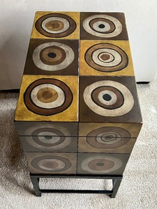 lot 35 image: Decorative Pier 1 Storage Accent Table