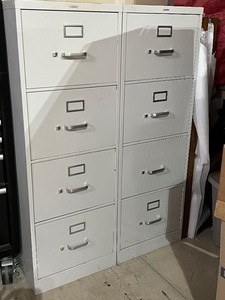 lot 159 image: Pair of HON Metal File Cabinets