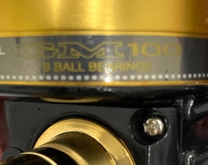 lot 219 image: Daiwa GM 100 Spin Casting Reel Rigid Metal Body with Gearing and Nose Cone