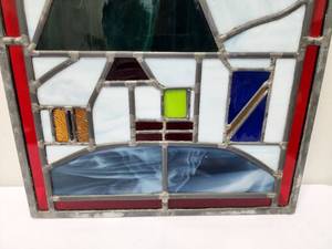 lot 174 image: Lovely Stained Glass Artpiece
