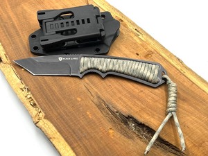 lot 232 image: Black Label Fixed Blade First Priority 130 BL Knife