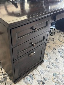 lot 306 image: Wooden Home Office Desk