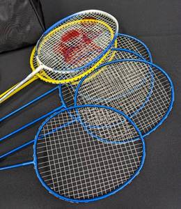 lot 279 image: UltraNet Portable BadmintonVolleyball Net and Rackets