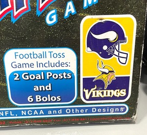 lot 244 image: The Original Minnesota Vikings Football Toss Game