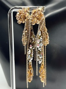 lot 68A image: Theia Earrings with Swarovski and Cubic Zirconia Crystals