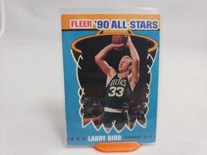 Larry Bird Fleer 90 All-Stars Insert 2 of 12