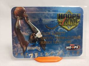 Kevin Garnett NBA Hoops Airlines Frequent Flyer Insert 12 of 20