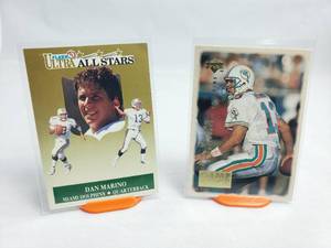 Lot of 2 Dan Marino Inserts Fleer Ultra All Stars 5 of 10, Upper Deck Game Face GF1