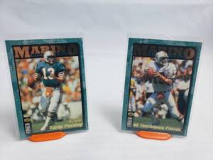 Lot of 2 Dan Marino Inserts Upper Deck Marino Chronicles DM2 and DM3