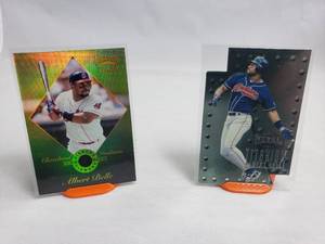 Lot of 2 Albert Belle Inserts Pinnacle Zenith Diamond Club 1 of 20, 1997 Metal Universe 2 of 10