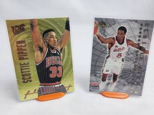 Lot of 2 Scottie Pippen Inserts Fleer Ultra All Defensive 3 of 10, Skybox USA Basketball U5