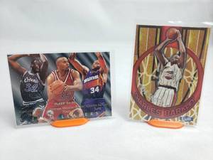 Lot of 2 Charles Barkley Fleer Ultra Big Shots 11 of 15 BS, Fleer Team Leaders 7 of 9 also with Shaq