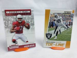 Lot of 2 Rookie Contenders Hakeem Butler RYA-HB and Amari Cooper Toe the Line No. 8