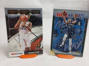 Lot of 2 Deandre Aston NBA Hoops Lights Camera Action No. 4 and Luka Doncic Get Out The Way No. 1