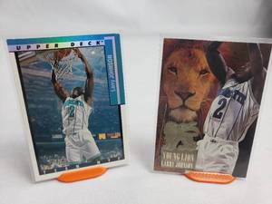 Lot of 2 Larry Johnson Upper Deck MVP TM3 and Fleer Young Lion 3 of 6