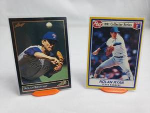 Lot of 2 Nolan Ryan Leaf 41 Series 1 Gold Edition and Post 1991 Collector Series 17 of 30