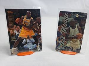 Lot of 2 Shaquille ONeal InsertsTopps Picture Perfect PIC1 and Sprint One Minute Calling Card