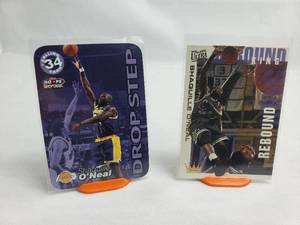 Lot of 2 Shaquille ONeal Fleer Ultra Rebound King 7 of 10 and NBA Hoops Drop Step 9 of 15