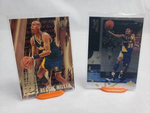 Lot of 2 Reggie Miller Inserts Fleer All NBA 3rd Team 12 of 15 and Upper Deck SE127
