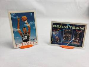 Lot of 2 David Robinson Inserts Fleer 97 Illustrations 1 of 6 and Topps Beam Team with Scottie Pippen and Jeff Malone