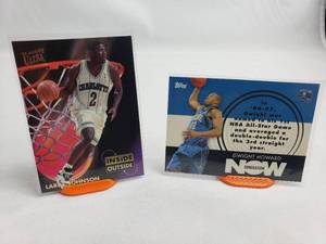 Lot of 2 Inserts Dwight Howard Now Generation GN6 and Larry Johnson Inside Out Fleer 3 of 10