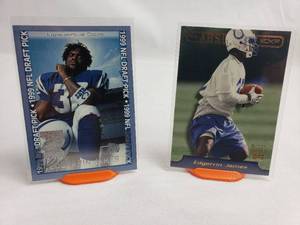 2 Edgerrin James Rookie Cards Topps Draft Pick 155 and Absolute EXP 4