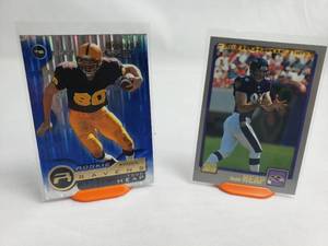 2 Todd Heap Rookie Cards Leaf 241 and Topps 354