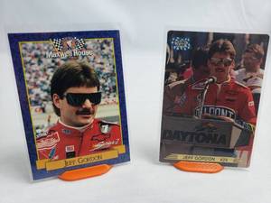 2 Jeff Gordon Rookie Cards Young Guns 150 and Maxwell House Series 2 #25