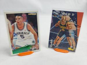 2 Jason Kidd Rookie Cards Fleer 268 and Classic 1 of 5 Illustration Cards