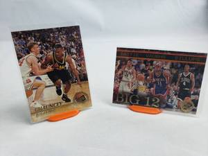 Lot of 2 Chauncey Billups Rookie Cards PressPass 12 and PressPass 43 with Battie and Vaughn