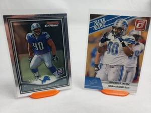Nkamukong Suh Rookie Cards Bowman Chrome BCR-11 and Donruss Rated Rookie 79